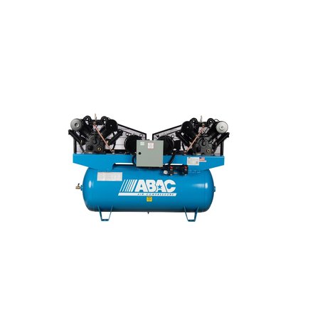 ABAC IRONMAN 20 HP 2 x 10 HP 460 Volt Three Phase Two Stage 120 Gallon Duplex Air Compressor ABC10-43120HD